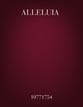 Alleluia SATB choral sheet music cover